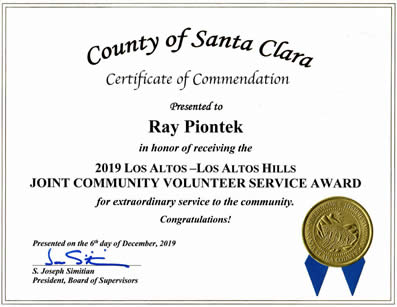 Joint Community Volunteer Service Award